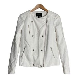 Banana Republic Jacket Blazer Cream Women Zipper Size 0